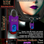 Keyless padlock - purple