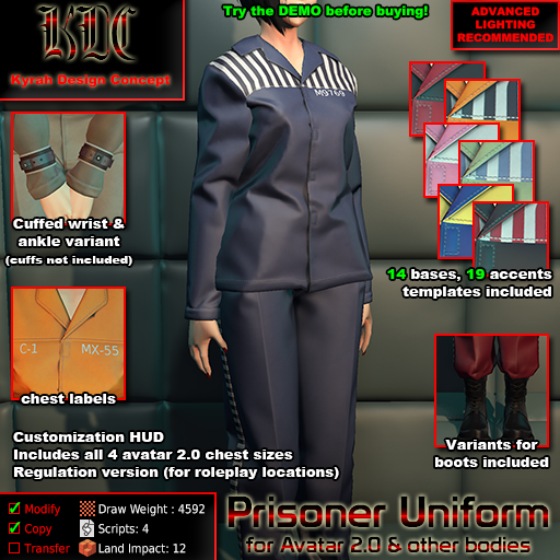 The prisoner uniform is out