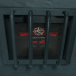 The in-cell entertainment system is safely enclosed.