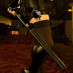 Expanding baton - expanded in the shop lighting