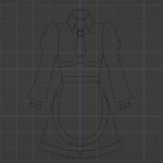first modeling draft - formal sleeves sketch