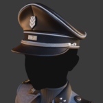 Crusher peaked cap 3/4 view