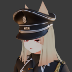 A very serious fox in peaked cap