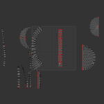 Peaked cap lowpoly UVs