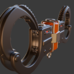 Sci-Fi Handcuffs - double gearwheel