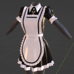 Maid dress textured