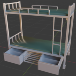 Bunk bed render