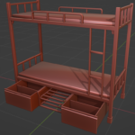 Bunk bed untextured