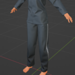 Texture tests - Jacket and pants, front