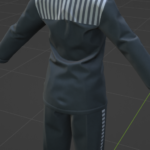 Texture tests - Jacket and pants, back
