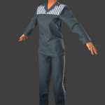 Jacket and pants stitching : render test