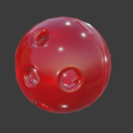 gag ball texture with 5 holes