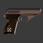 Mauser HSc with Black Bakelite grip plates